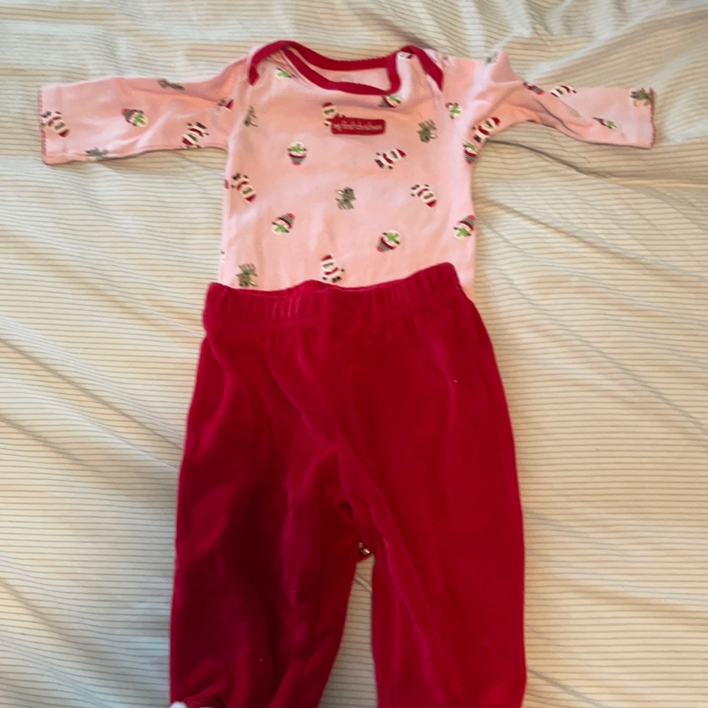 3-6 months girls my first Christmas set